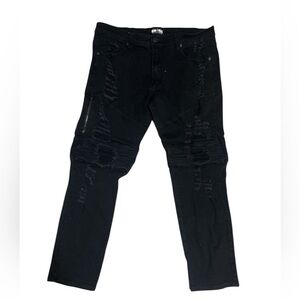 Men's Classic Black Skinny Jeans